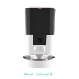 Video Camera With Adjustable Performance Pet Feeder (Option: White 6L-5G Night Vision Version)