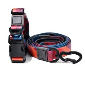 Heat Transfer Printing PVC Coated Rubberized Waterproof Traction Rope Set (Option: Red-15mm)
