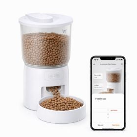 Smart Pet Feeder 3L Automatic Food Dispenser For Cats, Dogs Small Pets Indoor, Timed And Quantitative Dry Food Cat Feeder Kibble, Feeding (Option: White)